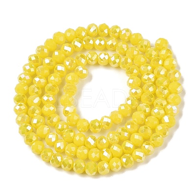 Electroplate Glass Beads Strands EGLA-A044-P3mm-B04-1