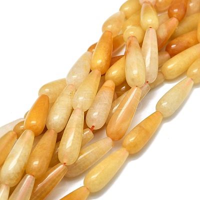 Natural Yellow Aventurine Beads Strands G-E576-48-1