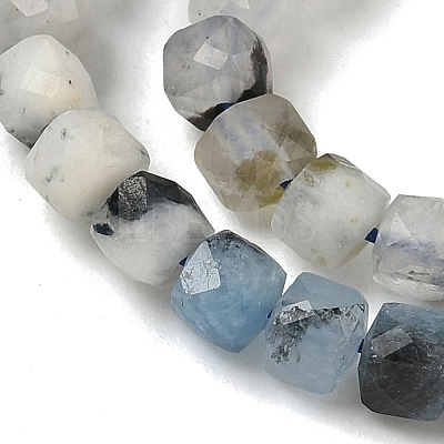 Natural Aquamarine Beads Strands G-B088-E10-04-1