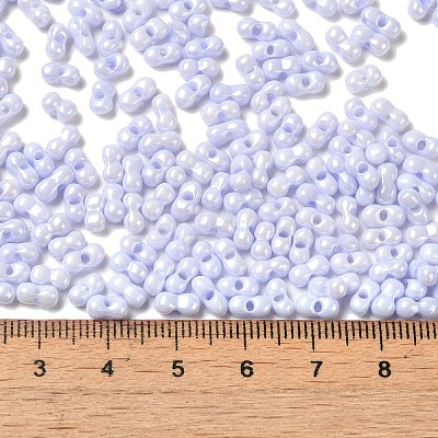 Opaque Colours Luster Glass Seed Beads SEED-B001-01A-11-1