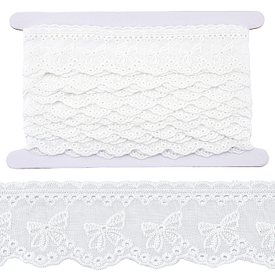 8Yards Flat Hollow Polyester Lace Trim OCOR-GF0006-07B-1