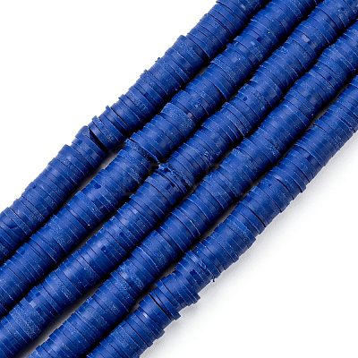 Handmade Polymer Clay Beads Strands CLAY-R089-6mm-Q053-1