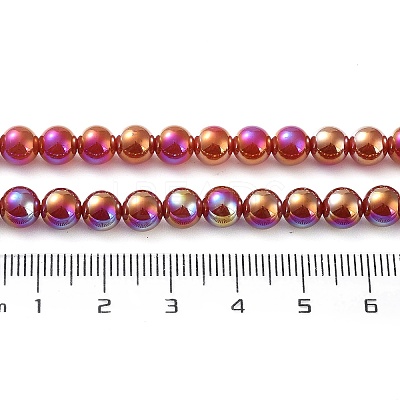 Electroplated Natural Red Agate Beads Strands G-Z038-B04-01AB-1