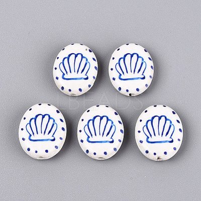Handmade Porcelain Beads PORC-Q005-12E-1