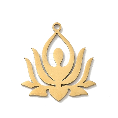 Yoga 201 Stainless Steel Pendants STAS-B136-14G-1