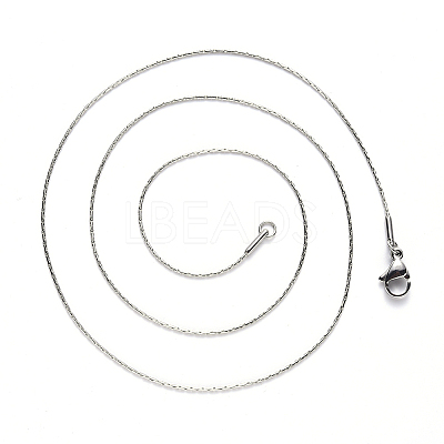 Non-Tarnish 304 Stainless Steel Boston Link Chain Necklace NJEW-S420-005C-P-1