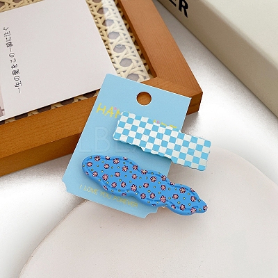 2Pcs Plastic Alligator Hair Clips PW-WG4AB33-03-1