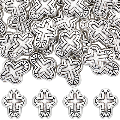 50Pcs Tibetan Style Alloy Beads FIND-SC0021-24-1
