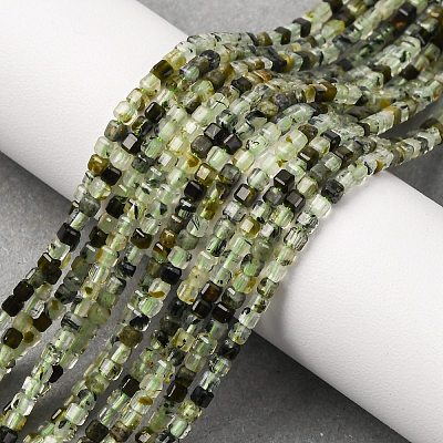 Natural Prehnite Beads Strand G-RM241221-K3-1