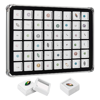 48 Grids Aluminum Boxes CON-WH0086-235B-1