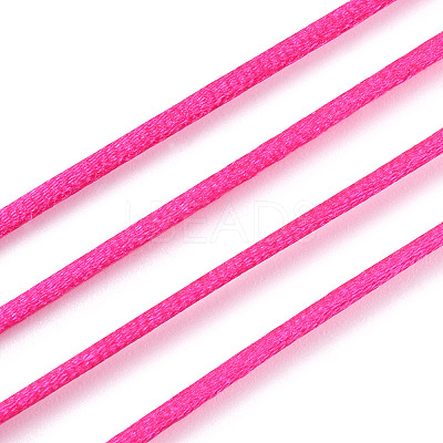 Nylon Satin Rattail Cords NWIR-R025-1.0mm-F106-1