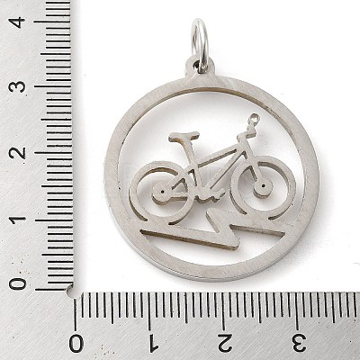 Non-Tarnish 304 Stainless Steel Pendants STAS-C086-05H-P-1