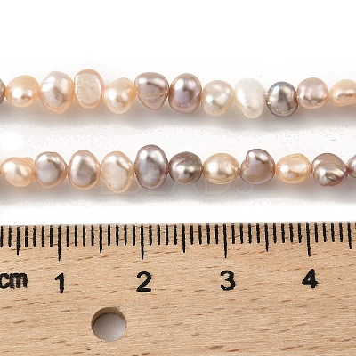 Natural Cultured Freshwater Pearl Beads Strands PEAR-A006-02F-1