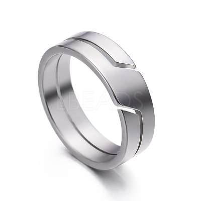 304 Stainless Steel Finger Rings FS-WGF5903-03-1