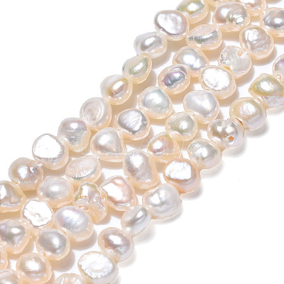 Natural Cultured Freshwater Pearl Beads Strands PEAR-N014-03A-1