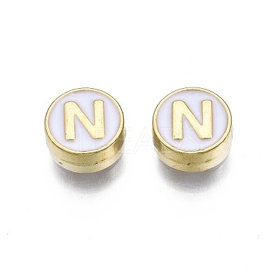 Alloy Enamel Beads X-ENAM-N052-006-01N-RS-1