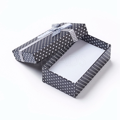 Cardboard Necklace Boxes with Bowknot and Sponge Inside X-CBOX-R012-4-1