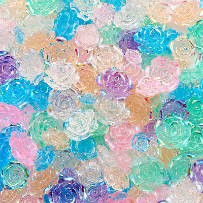300Pcs 3 Style Transparent Resin Cabochons CRES-YS0001-05-1