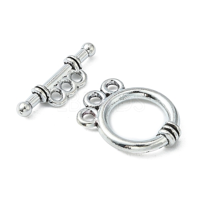Tibetan Style Alloy Toggle Clasps LS-LF10795Y-NF-1