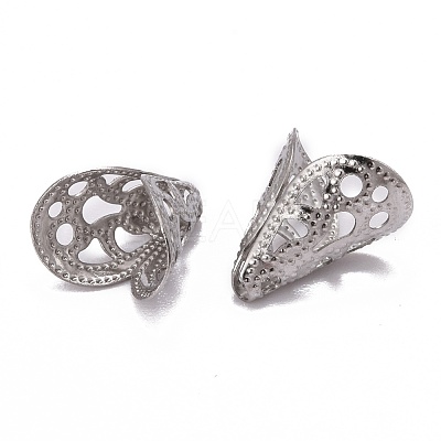 Tarnish Resistant Apetalous 316 Surgical Stainless Steel Cone Bead Caps STAS-M257-02-1