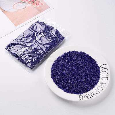 Baking Paint Glass Seed Beads SEED-US0003-3mm-K6-1