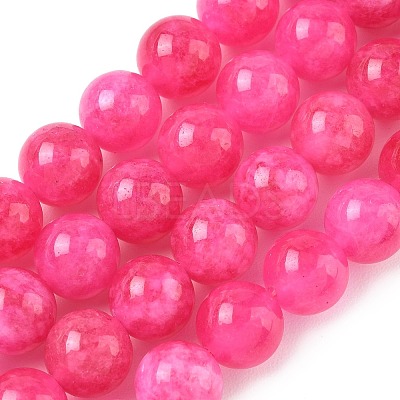 Dyed Natural Malaysia Jade Beads Strands G-G021-02C-24-1