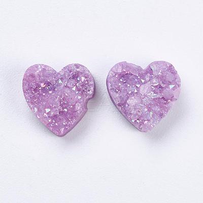 Electroplate Natural Druzy Agate Beads G-E400-03-A03-1