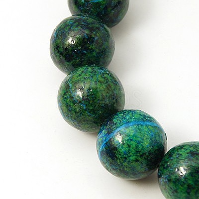 Synthetic Chrysocolla Beads Strands G-L529-B01-8mm-1