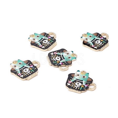 Alloy Enamel Pendants X-ENAM-F142-01A-1