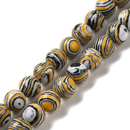 Synthetic Malachite Dyed Beads Strands G-P507-02A-04-1