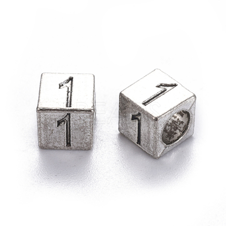 Alloy European Beads PALLOY-WH0065-52A-1