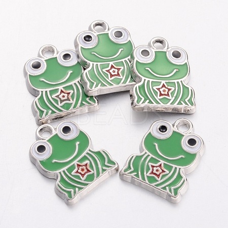 Alloy Enamel Pendants X-EA218Y-NF-1