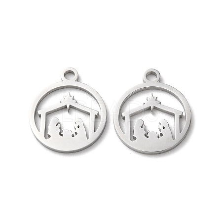 Non-Tarnish 304 Stainless Steel Charms STAS-Q303-08P-1