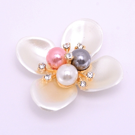 ABS Imitation Pearl Cabochons Accessories FIND-TAC0001-14A-1