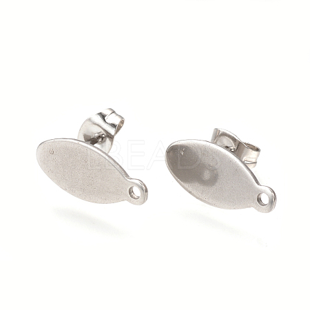 Non-Tarnish 304 Stainless Steel Stud Earring Findings X-STAS-Q223-03-1