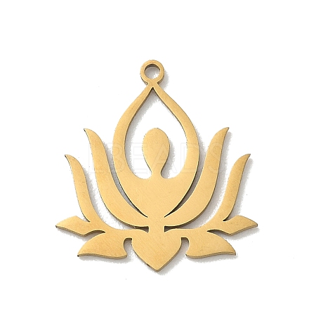Yoga 201 Stainless Steel Pendants STAS-B136-14G-1