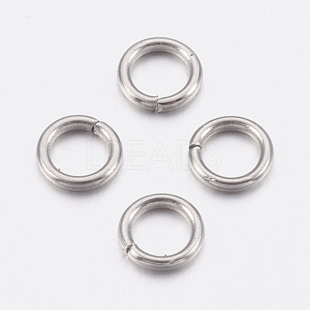 Tarnish Resistant 304 Stainless Steel Open Jump Rings STAS-A036-02C-1