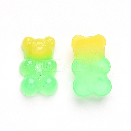 Gradient Color Opaque Resin Cabochons CRES-R196-02E-1