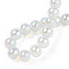 Electroplate Transparent Glass Beads Strands GLAA-T032-T8mm-AB14-5