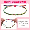 5Pcs 5 Colors Nylon Thread Braided Bracelets Set BJEW-SW00049-04-7