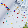 100Pcs Electroplate Imitation Jade Glass Charms PALLOY-BM00005-4