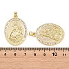 Brass Micro Pave Clear Cubic Zirconia Pendants KK-L275-59G-02-3