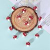 20Pcs Mushroom Silicone Focal Beads JX901B-3