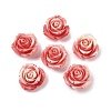 Synthetic Coral Dyed Carved Beads SHEL-Z003-03F-1