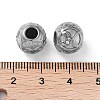 304 Stainless Steel Rhinestone European Beads STAS-A092-10K-P-3