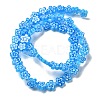 Handmade Millefiori Lampwork Beads Strands LAMP-F035-09B-2