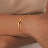 Stainless Steel Multi Strand Bracelets PW-WG35ED5-01-5