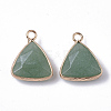 Natural Green Aventurine Pendants G-S359-029A-2