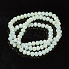 Electroplate Opaque Glass Beads Strands EGLA-A034-P4mm-T16-2