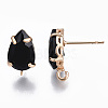 Brass Stud Earring Findings KK-S365-005-B01-3